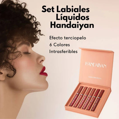 Handaiyan - Labial Líquido Mate Set x6