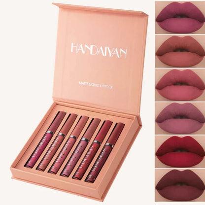 Handaiyan - Labial Líquido Mate Set x6